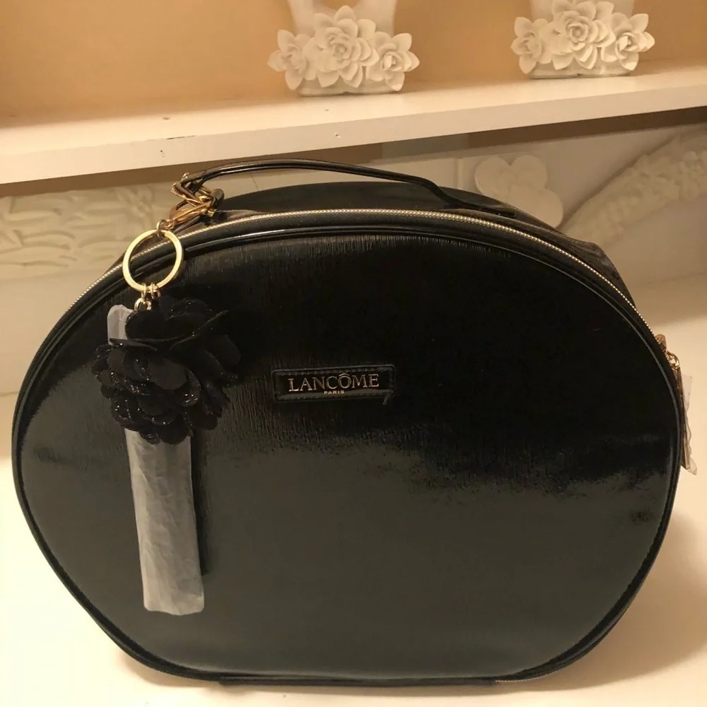 Lancôme Paris makeup bag patent brand new